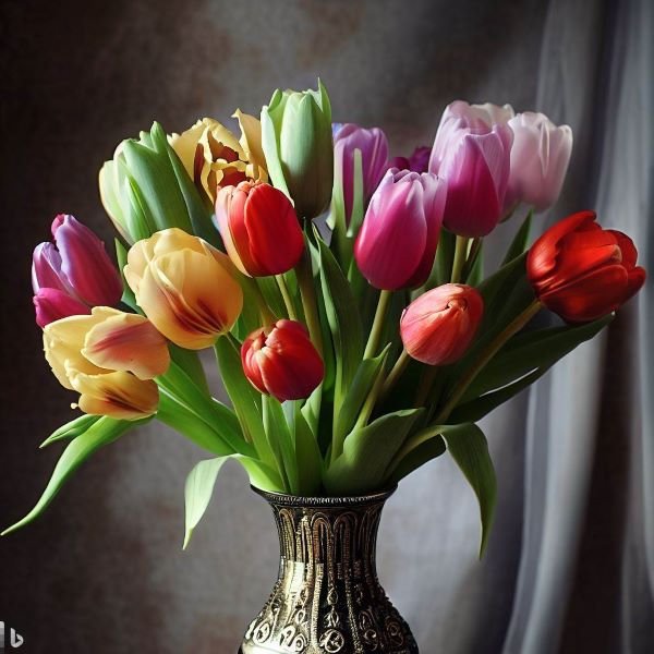 No lo pienses más y regala nuestros arreglos de tulipanes